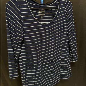 Blue and white stripe Tee
